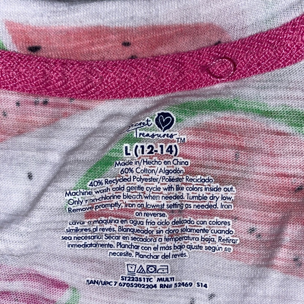 Secret Treasures Pink and Green Watermelon Tank Top. $2 when you bundle - Picture 2 of 3